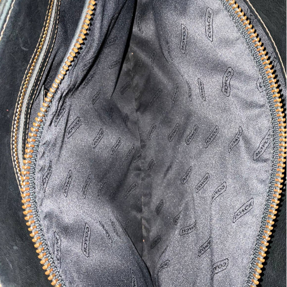 COACH VINTAGE BLACK LEATHER BLEECKER BUCKET BAG 9302 Made in United States - Picture 11 of 16